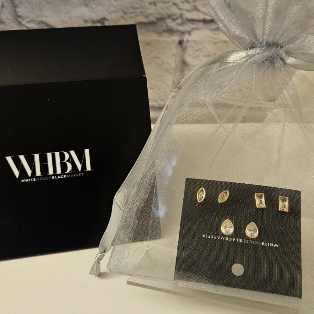 Host Pick! WHBM 3 Pairs Stud Earrings NEW - Picture 2 of 10